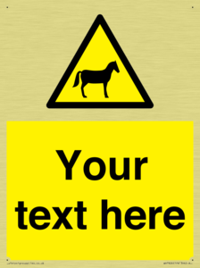 Custom warning horses